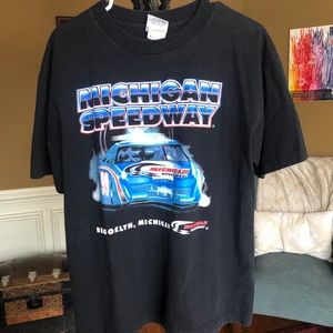 Vintage Racing Tee Shirt Nascar Michigan Speedway